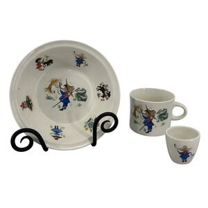 Arklow of Ireland Little Boy Blue Nursery Rhyme Childrens 3 Piece Tableware Set